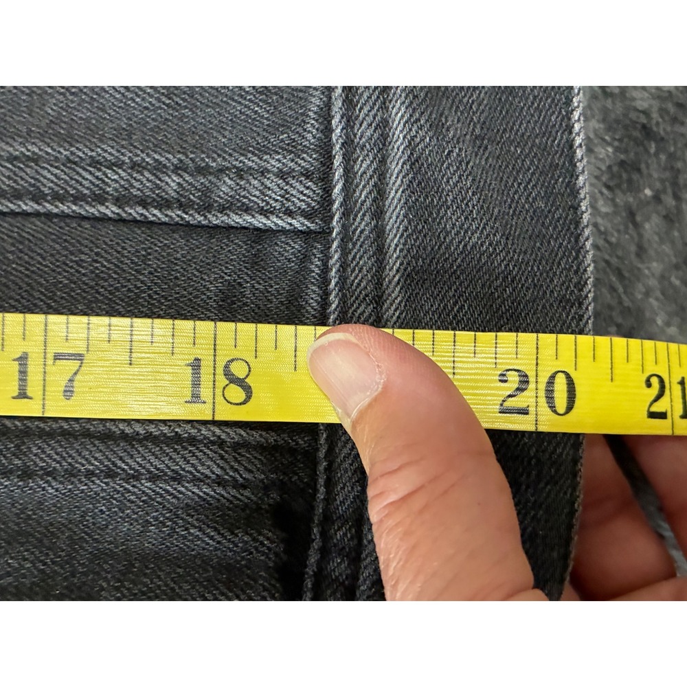 J.‎ Crew Mercantile Womens Black Denim Jacket J6776 Faded Stretch Jean Jacket XS - Picture 8 of 10